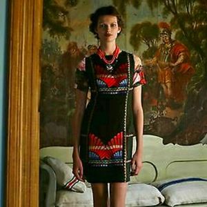 Anthropologie Ranna Gill Fanned Vignette Shift 2